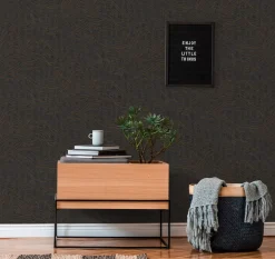 Vliestapete Wellen Schwarz Gold Metallic 39507-3