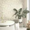 Vliestapete Wellen Textil Optik Beige Metallic 34535