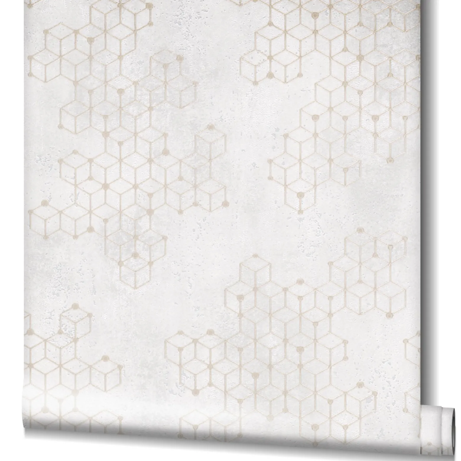 Vliestapete Würfel Beton grau gold Glanz Hailey 82243