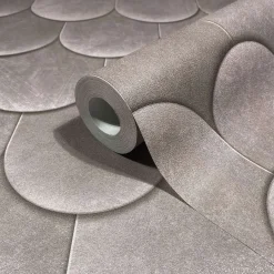 Vliestapete Ziegel Kachel Betonoptik Grau 81655