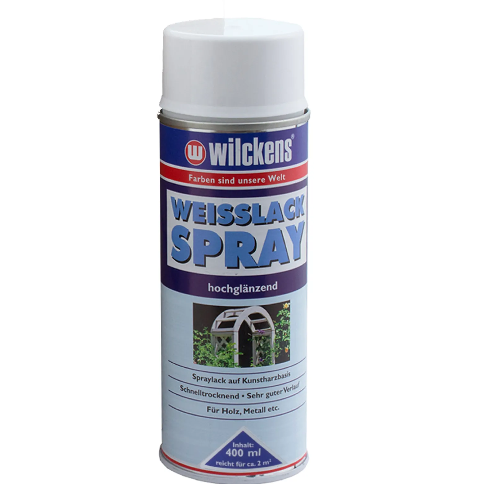 Weißlack Weiß 400 ml Hochglänzend Spraylack Wilckens