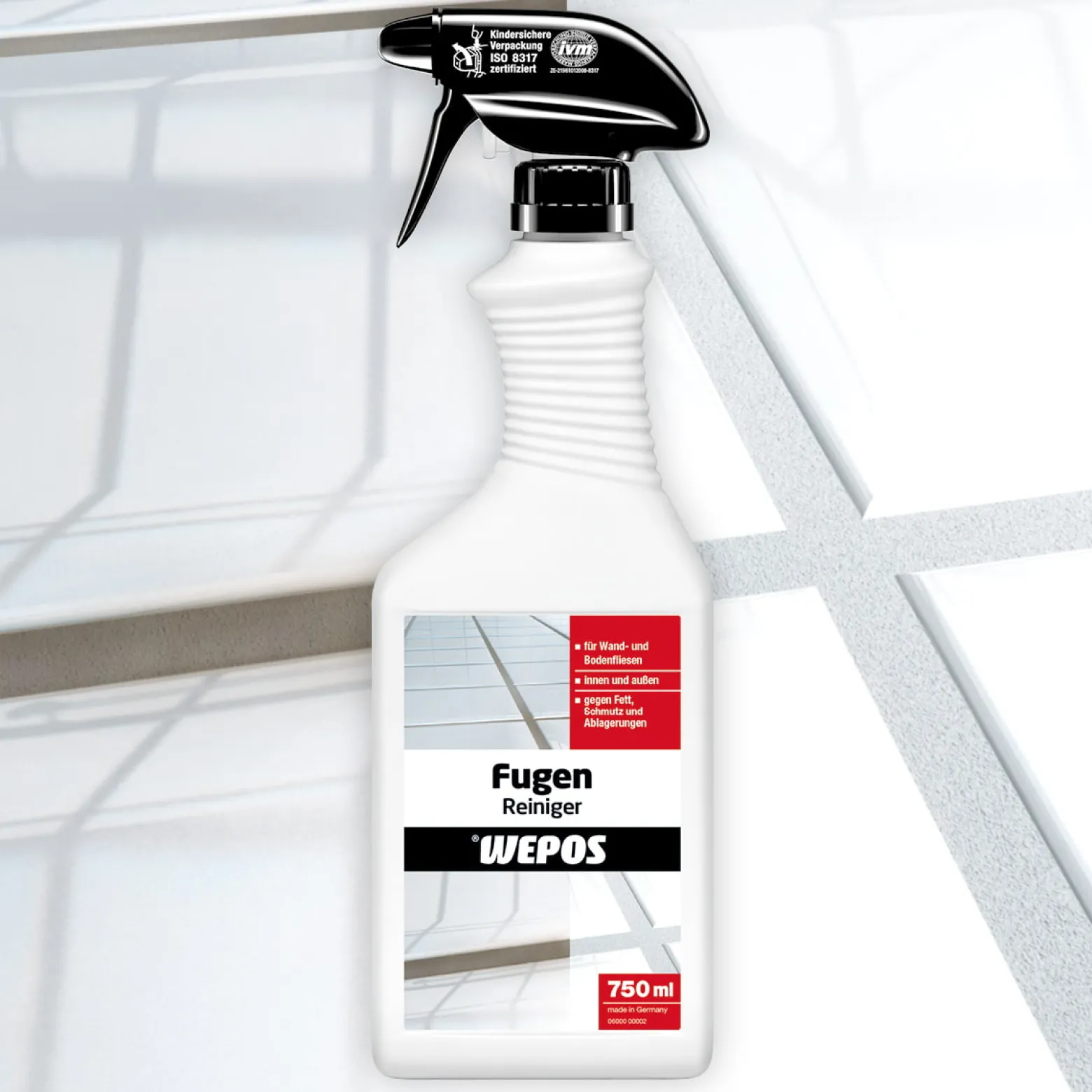 Wepos Fugen Reiniger Spray Innen + Außen 750 ml