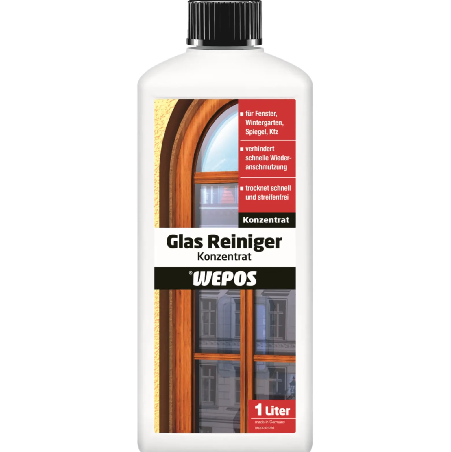 Wepos Glas Reiniger Konzentrat 1 L Streifenfrei