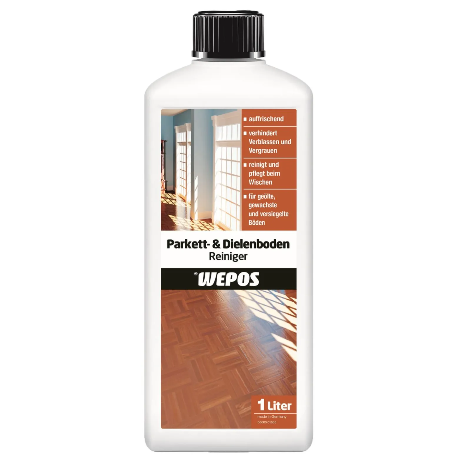 Wepos Parkett & Dielenboden Reiniger Holzboden 1 L