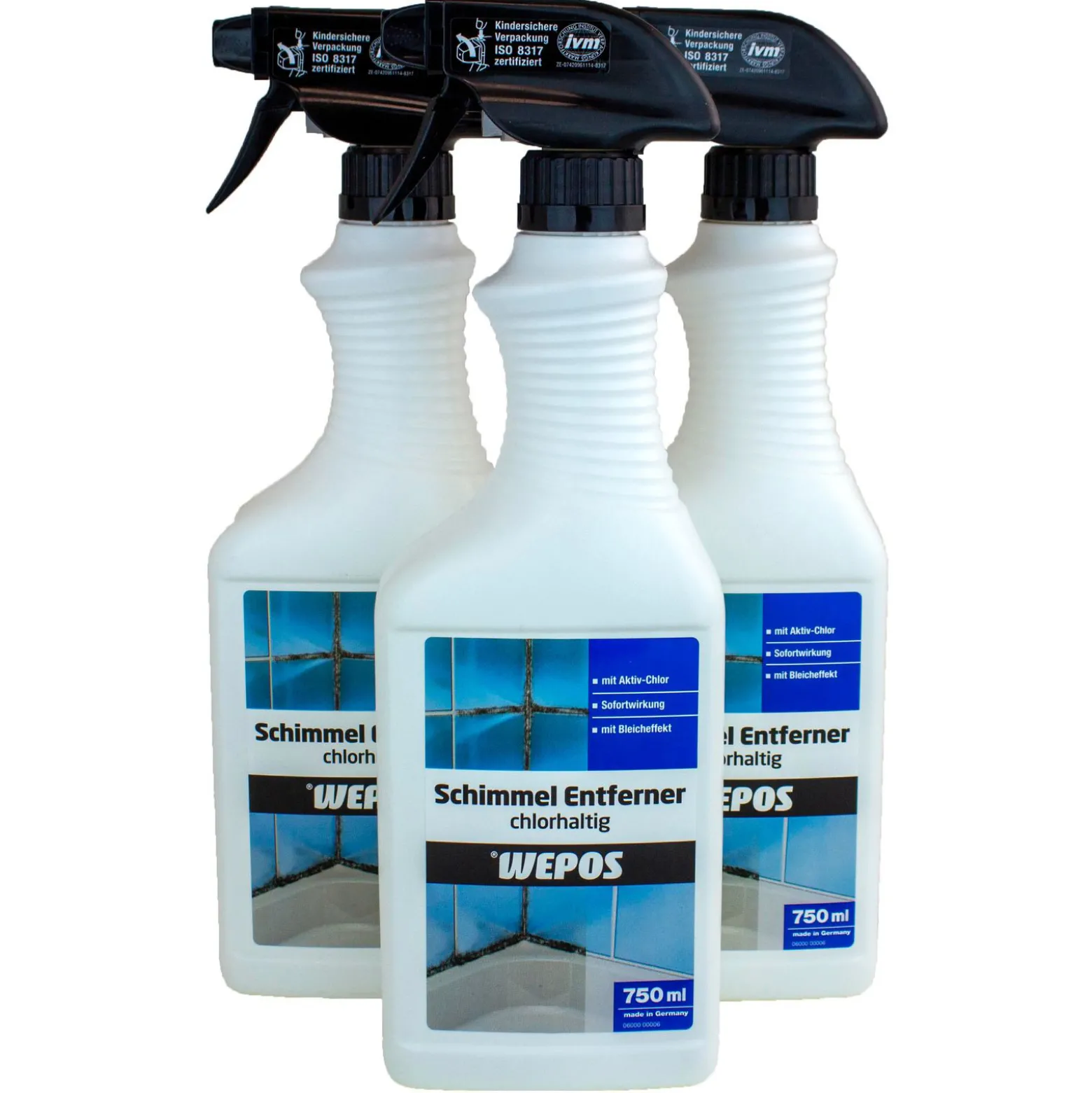 Wepos Schimmel-Entferner Chlorhaltig 750 ml Desinfizierend