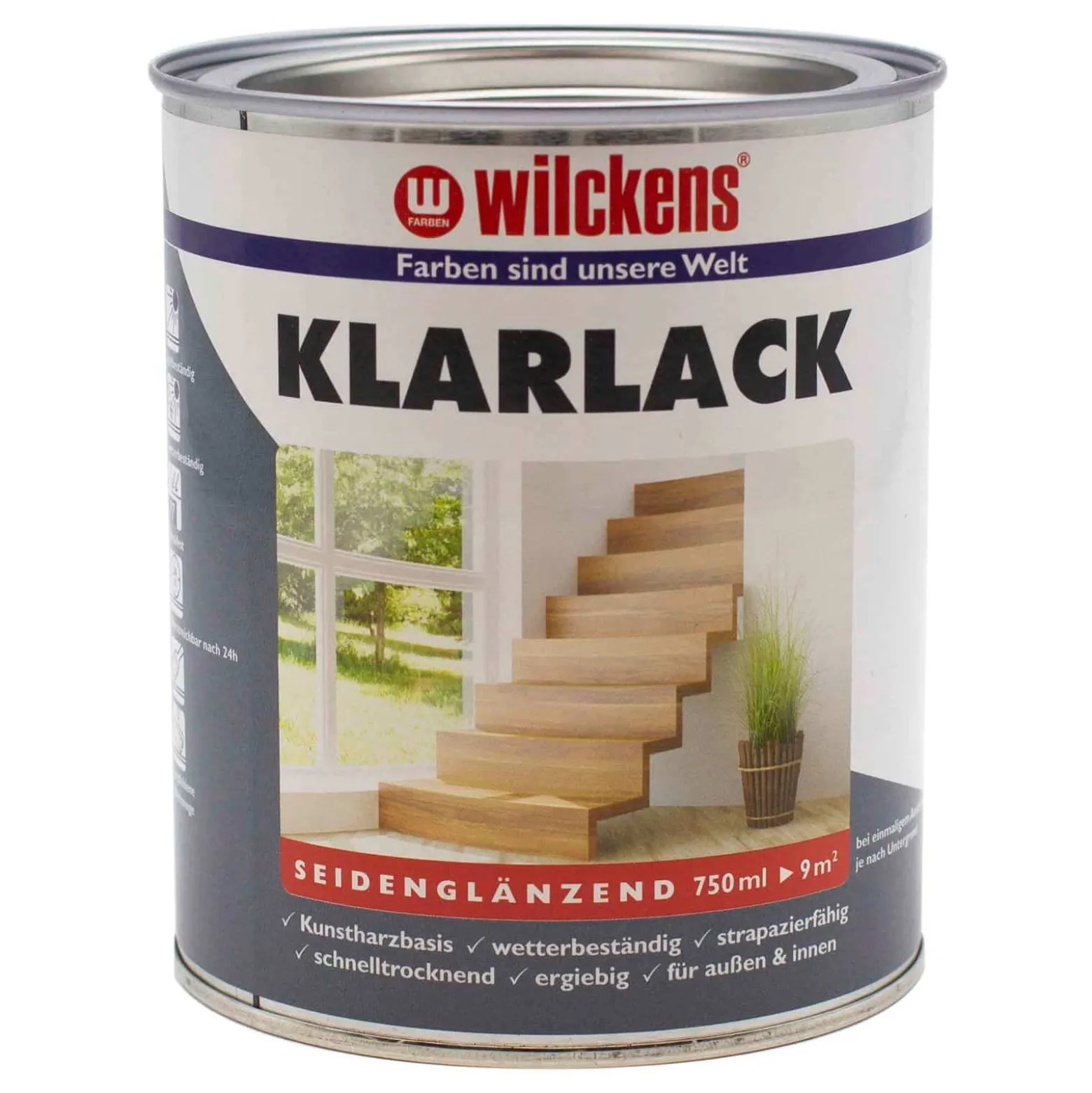 Wilckens Klarlack Kunstharz Lack seidenglänzend 750 ml