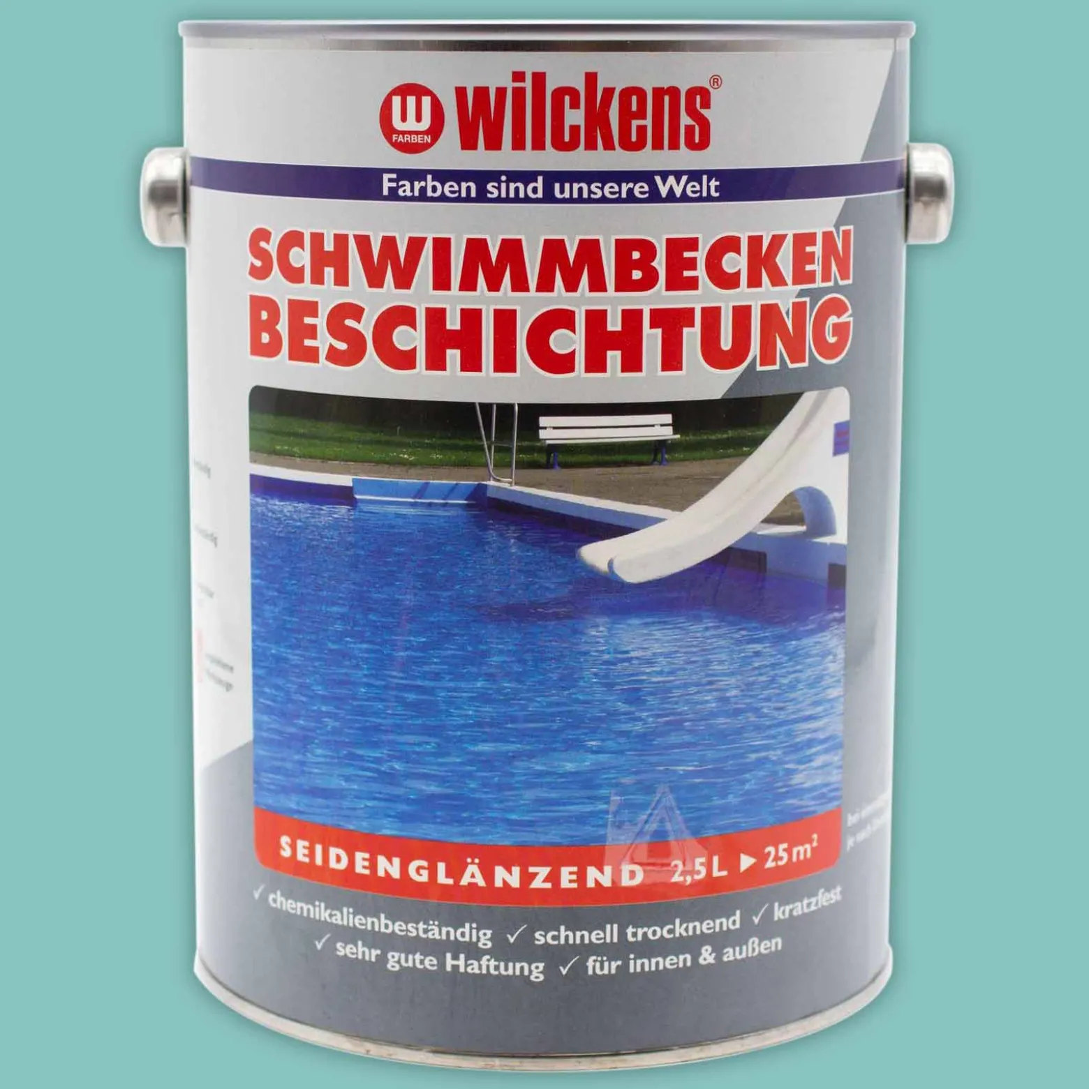 Wilckens Schwimmbeckenbeschichtung Poolgrün 2,5 Liter