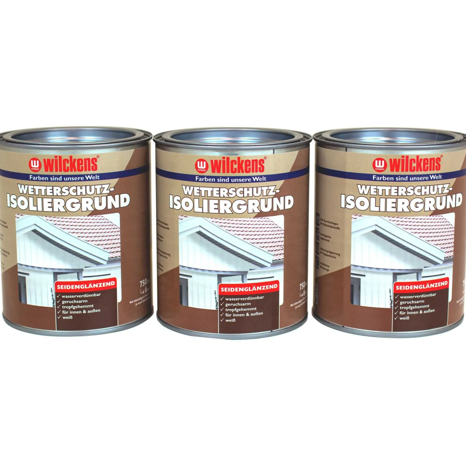 Wilckens Wetterschutz-Isoliergrund Weiß 750 ml