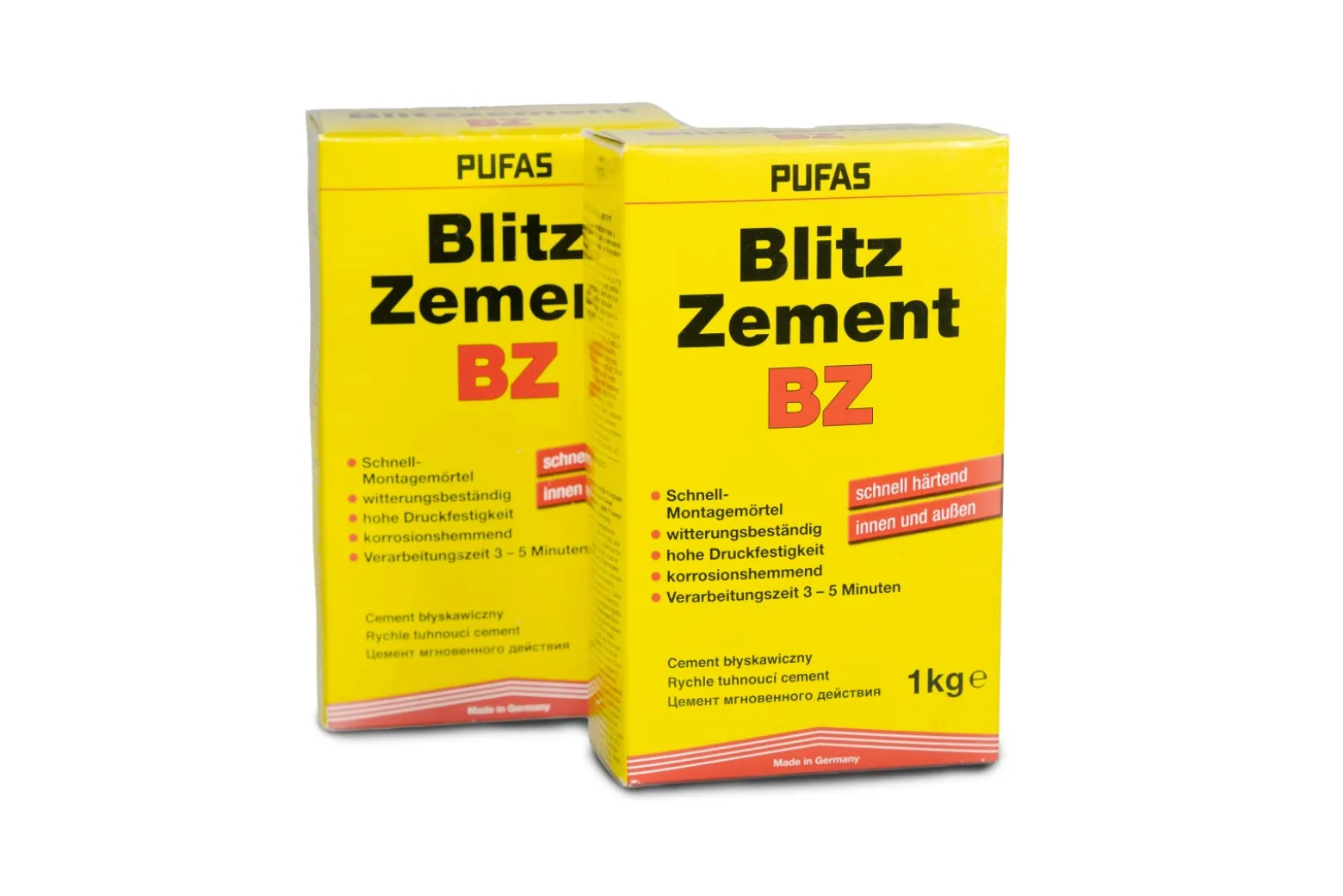 Witterungsbeständiger Blitzzement Pufas 1kg