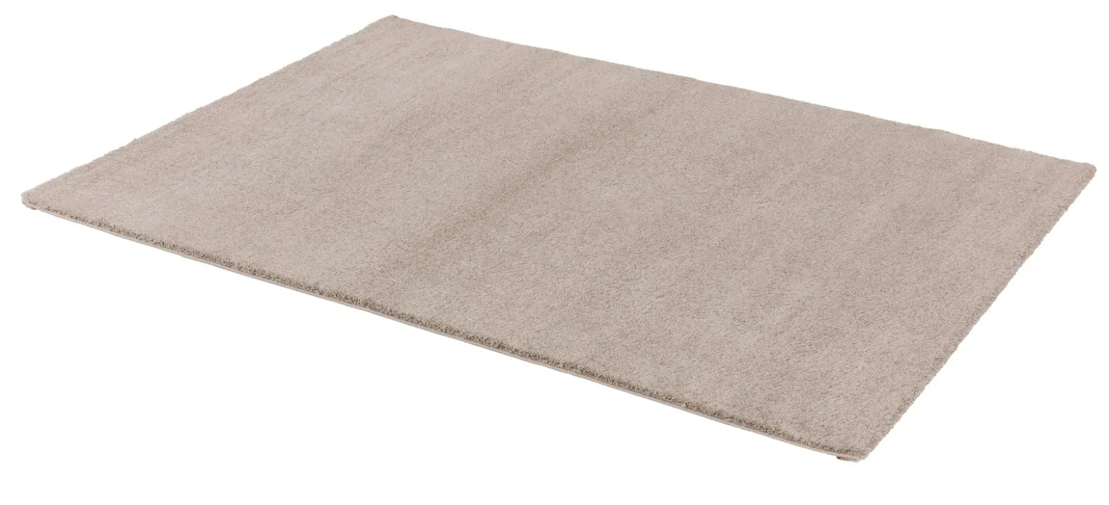 Wohnzimmer Teppich einfarbig beige Hochflor Astra Savona