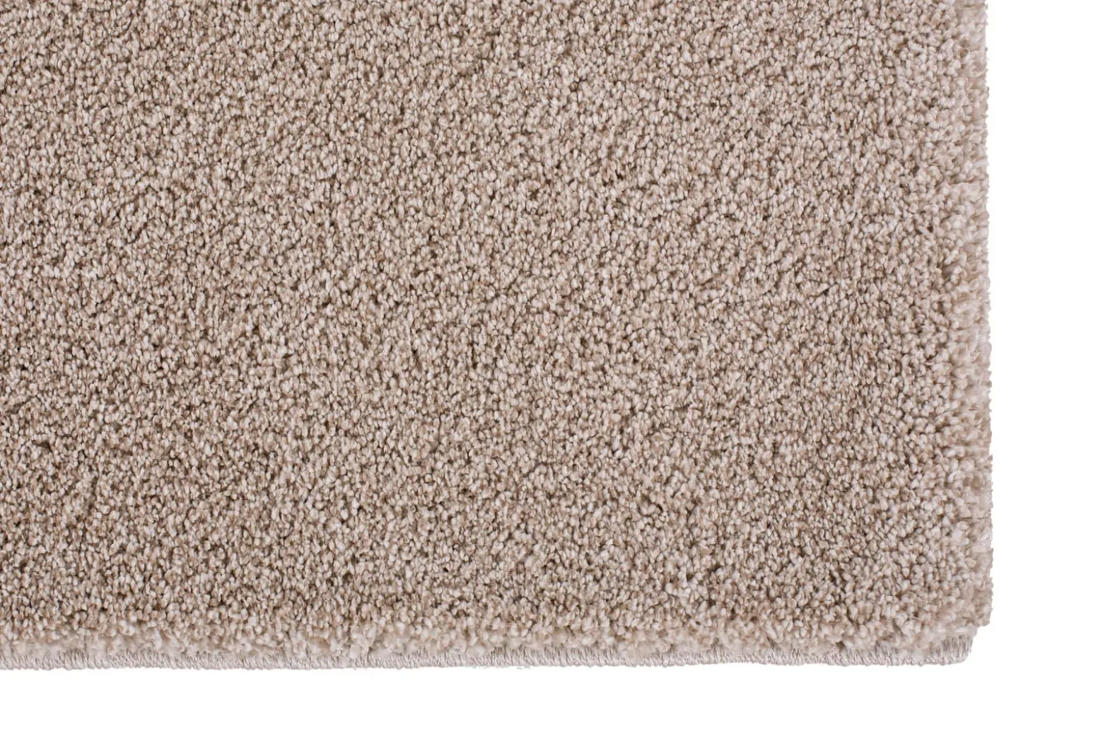 Wohnzimmer Teppich einfarbig beige Hochflor Astra Savona