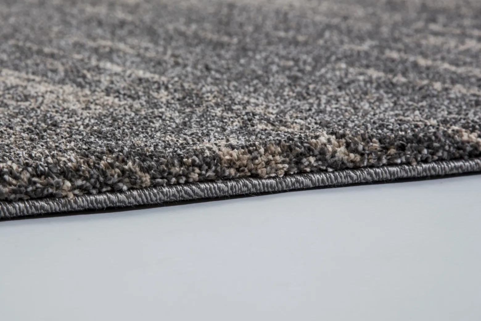 Wohnzimmer Teppich meliert braun anthrazit Astra Savona