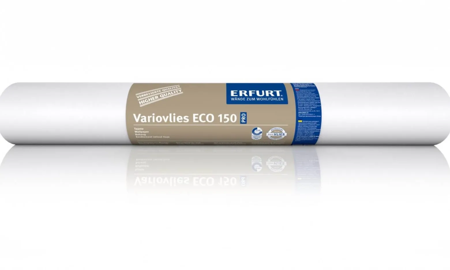 16x Erfurt EcoVlies EV 150 Glattvlies 25x0,75m | 300m²