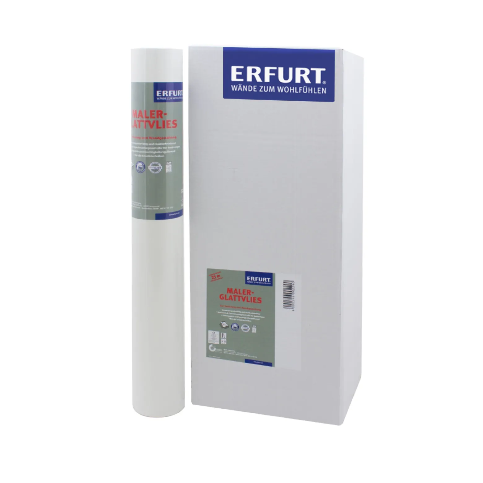 1xErfurt Glattvlies Tapete 150g Renoviervlies 25x0,75m