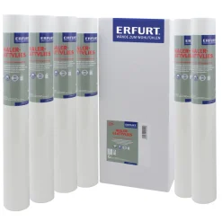 6xErfurt Profi Glattvlies Tapete 150g 25x0,75m