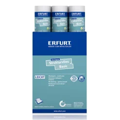 6 x Erfurt Strukturvlies Basic 404 Vliestapete 31,98 m²