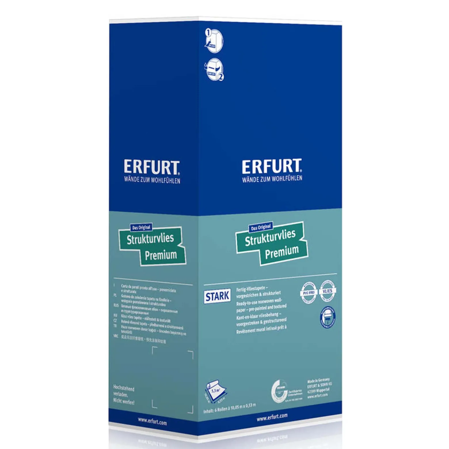 6 x Erfurt Strukturvlies Premium 503 Vliestapete 31,98 m²