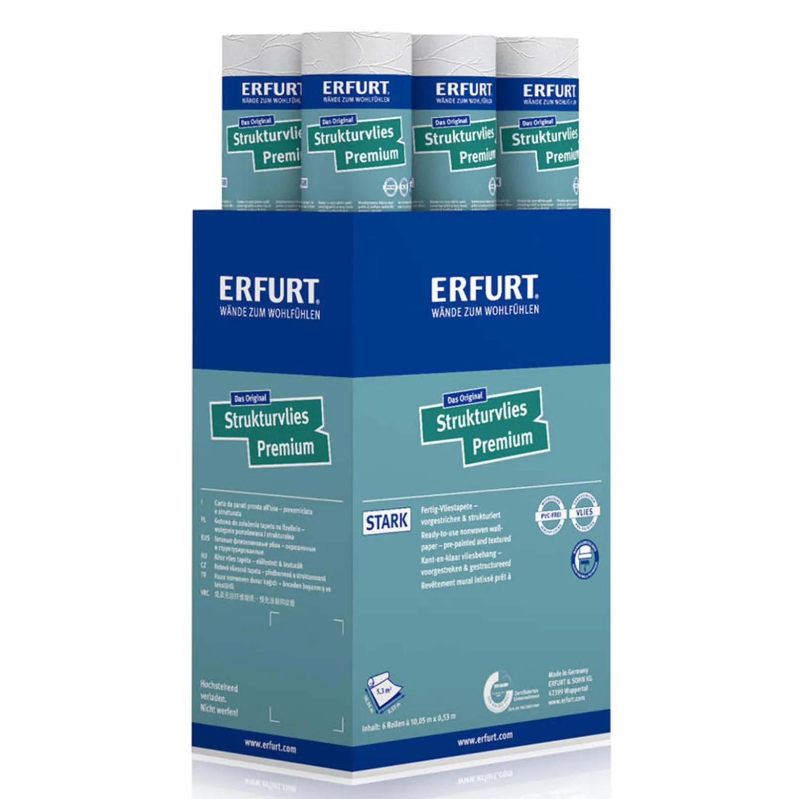 6 x Erfurt Strukturvlies Premium 505 Vliestapete 31,98 m²