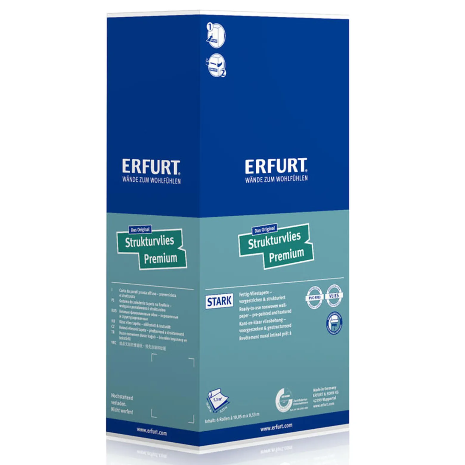 6 x Erfurt Strukturvlies Premium 505 Vliestapete 31,98 m²