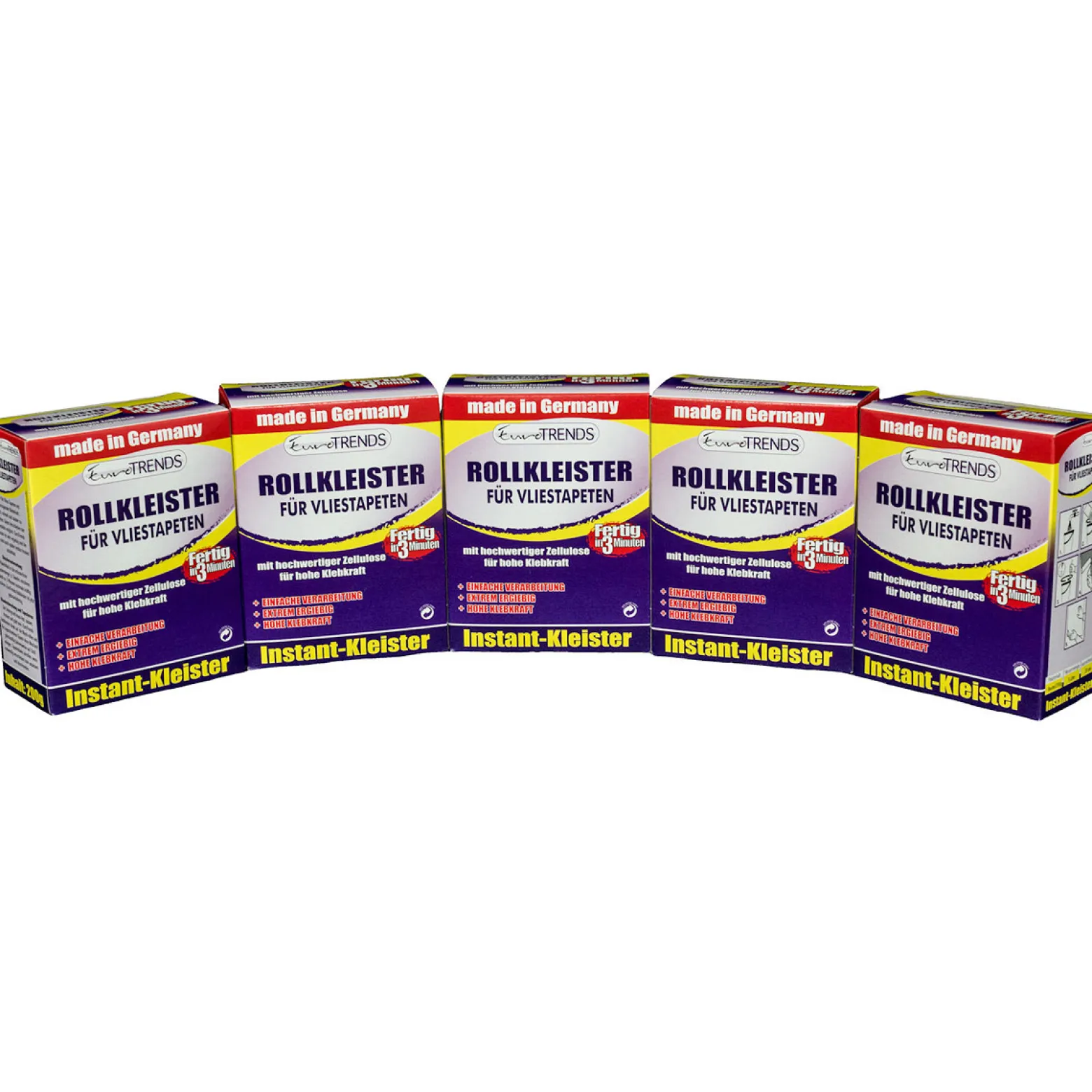 5x Vlieskleister Rollkleister Vliestapeten 1kg