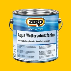 Zero Aqua Wetterschutzfarbe Holz seidenglänzend 2,5 L